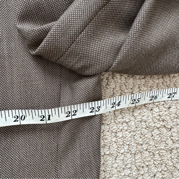 Joseph Abboud Taupe Brown and Black Lightweight Tweed Wool Men's Blazer - Picture 9 of 13